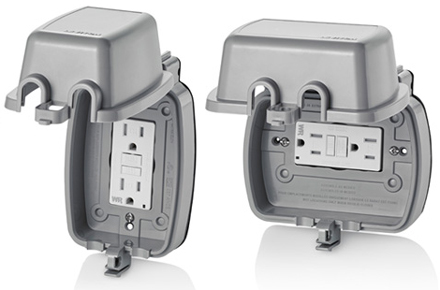 Ground Fault Circuit Interrupters with Weather-Resistant In-Use Covers