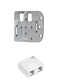 Plenum-Rated In-Ceiling Bracket and Surface Mount Boxes