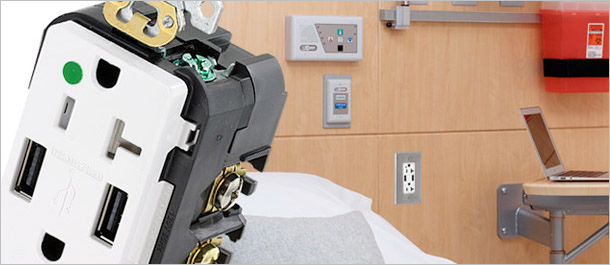 Leviton Hospital Grade USB Charger Receptacle