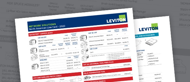 NEW 2020 Network Solutions Line Card for North America Now Available